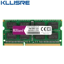 Kllisre-memoria ram DDR3L DDR3 para portátil, 4GB, 8GB, 1333, 1600, 1,35 V, 1,5 V, sodimm