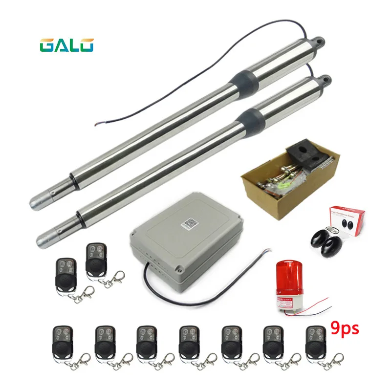 

Galo AC 110V/220V Electric Linear Actuator 300kgs Engine Motor System Automatic Swing Gate Opener + 4 remote control