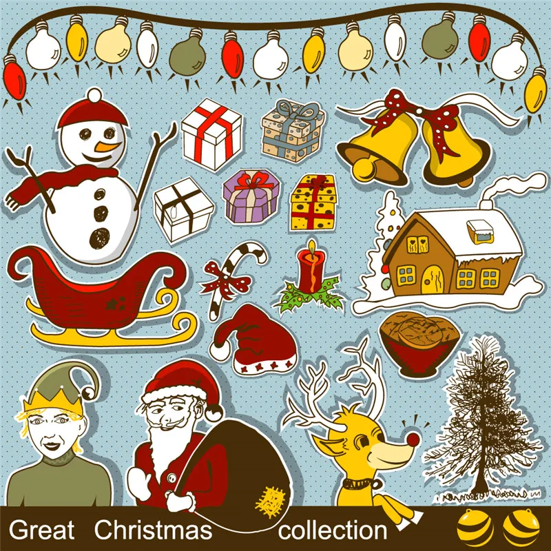 

Naifumodo Christmas Day Stamp Set Decor Clear Rubber Stamps Transparent Scrapbooking Card Making Embossing Album Craft Diecut