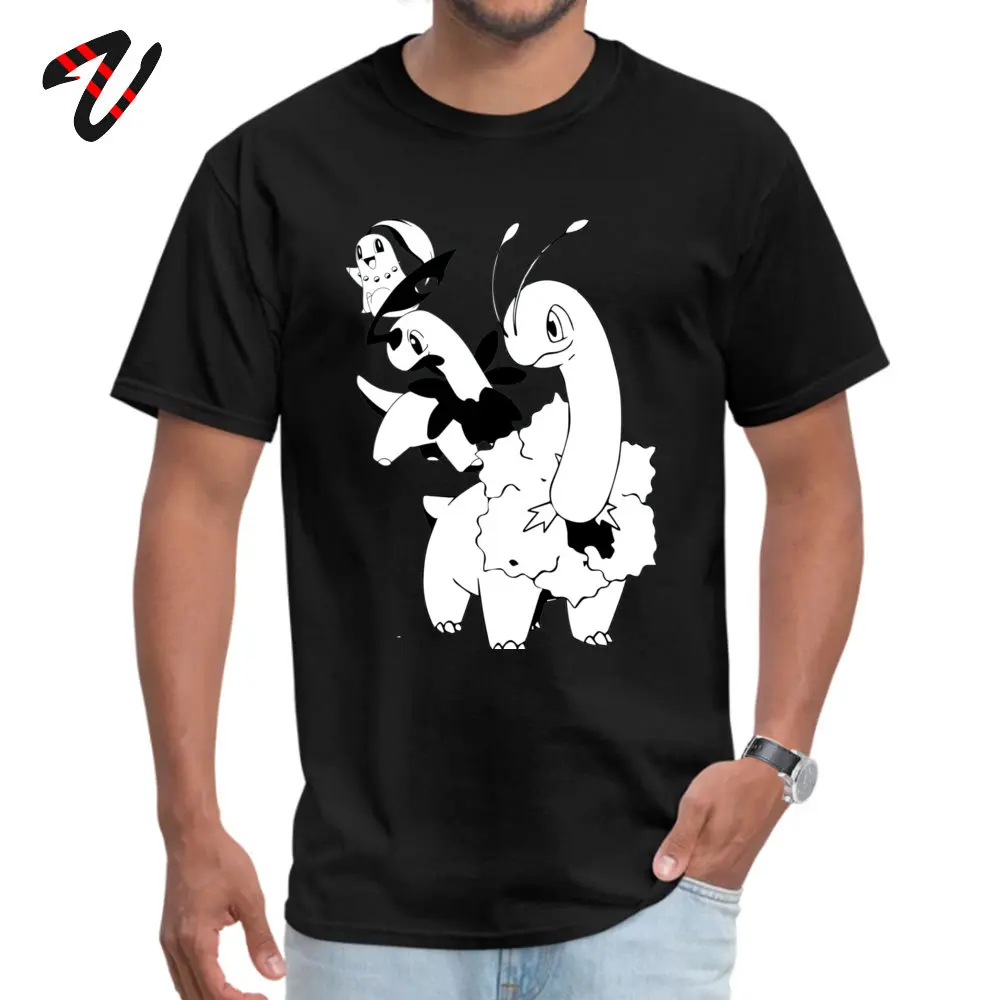 

Tops Shirt Chikorita Evolution Line Tops Tees VALENTINE DAY Brand New Casual Pickle Sleeve Colombia O-Neck Men T Shirt Casual