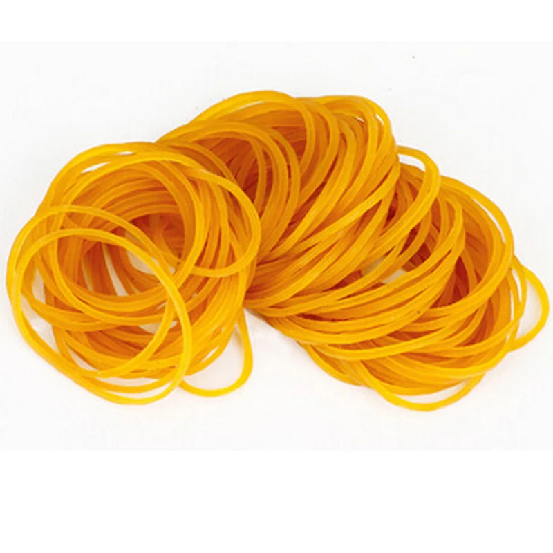 100pcs/pack Yellow Color 45mm Rubber Band Rubber Bands High Quality