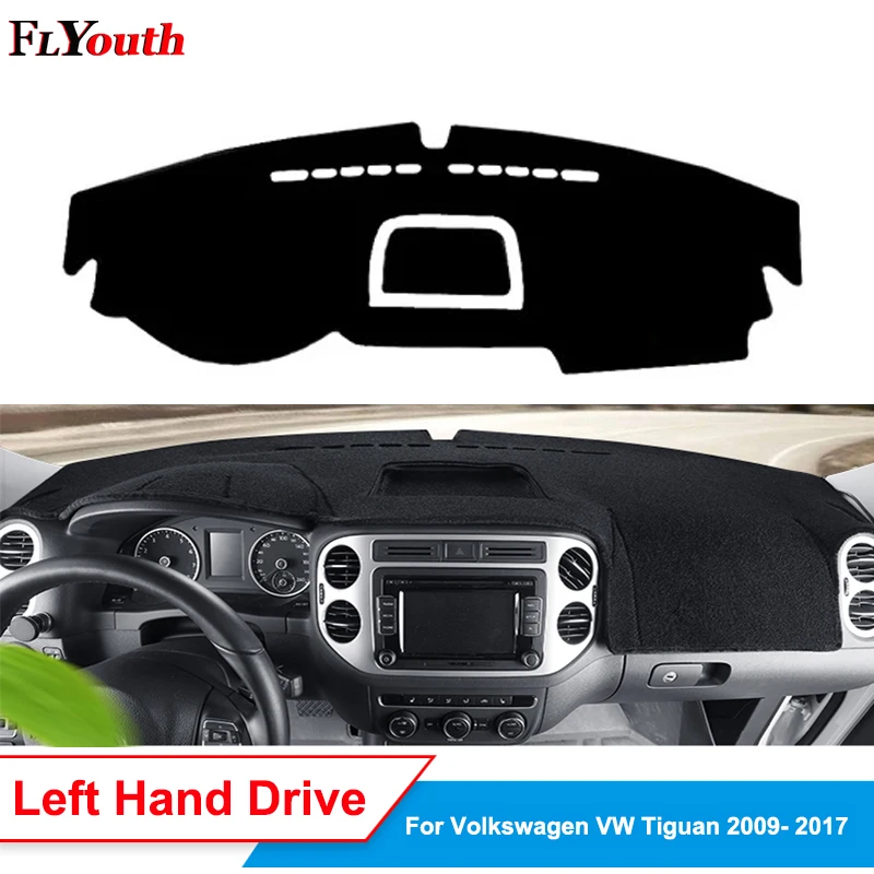 

Car Dashboard Cover For Volkswagen VW Tiguan 2009 - 2014 2015 2016 2017 Dash Mat Dash Pad DashMat Carpet ANti-UV NON-Slip 1Pc