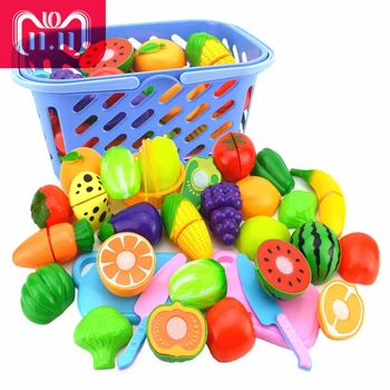 

Cutting Vegetables And Fruits Educational Simulation Fantasy Set Baby Food Kitchen Toys For Toddlers Baby Toys