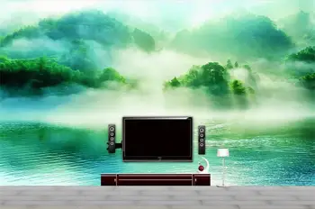 

3d room wallpaper custom mural non-woven mural wallpaper riverside landscape mist decoration painting 3d wallpaper for walls 3d