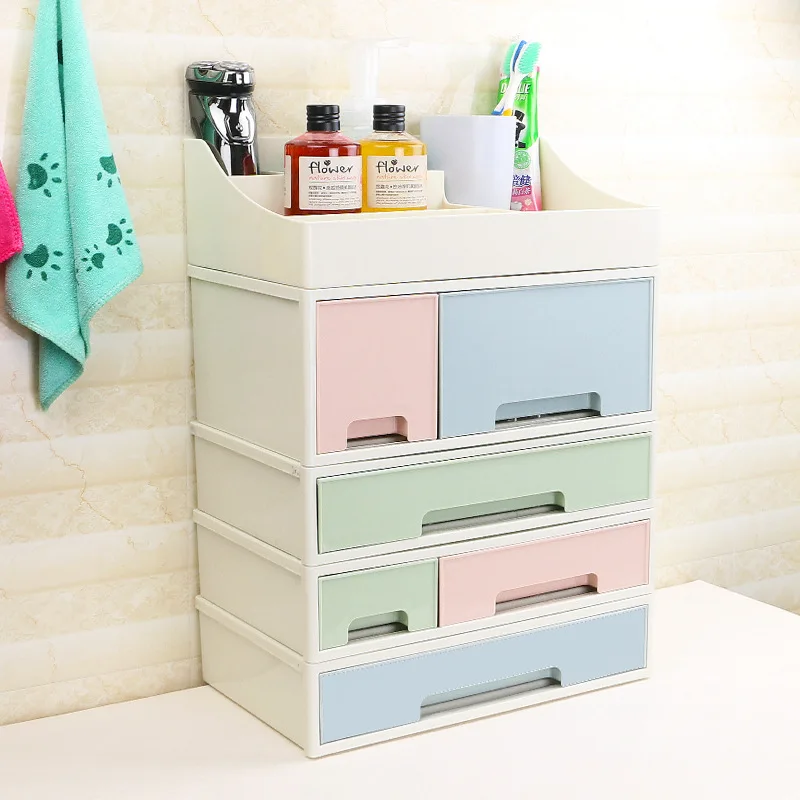 

DIY Combinable Storage Box Creative Multifunction Plastic Cosmetic Jewelry Desktop Drawer Sundry Sorting Space Saving Organizer