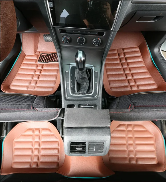 leather car floor mat for Peugeot 107 206 207 308 309 406 505 607 807 908 1007 rug in Floor