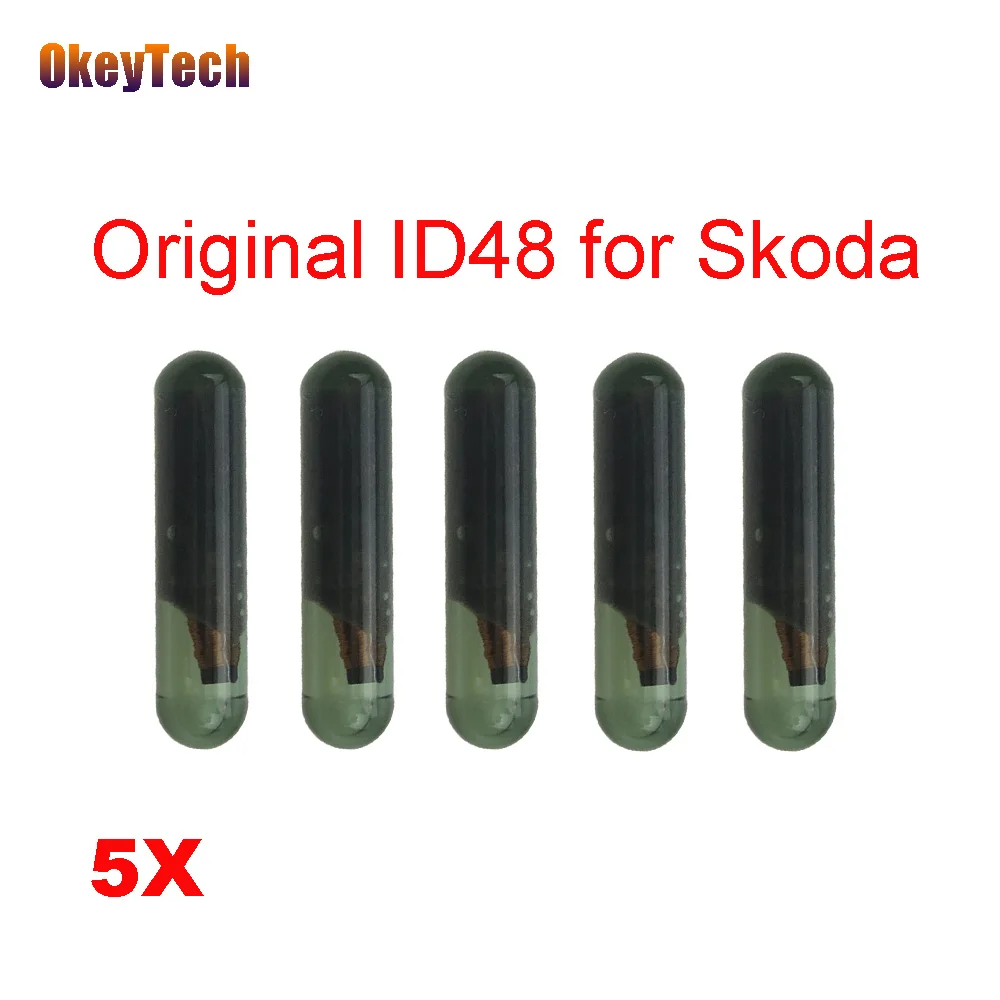 OkeyTech 5 шт./лот ID48 для Skoda Key Автомобильный Транспондер чип CAN (A4) разблокированная