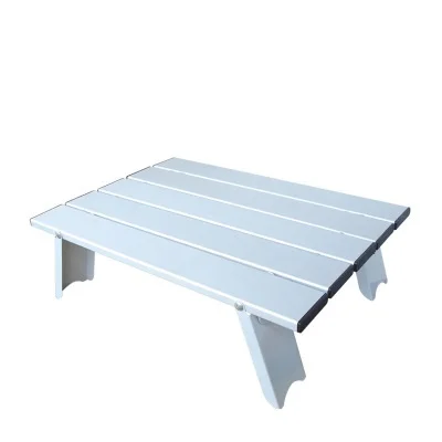 Picnic plegable aleación de aluminio barbacoa Mesa senderismo mesa al aire libre Mesa ajustable Parque Camping ultraligero portátil escritorio LY142