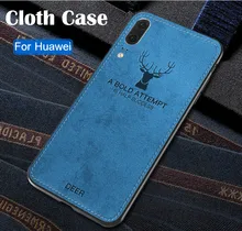 Олень ткань чехол для телефона для huawei P Smart плюс 2019 P20 P30 lite Honor 10i 20i 8S 8X 8A 8C Y6 Y7 Pro Y9 Y5 2019 ТПУ чехлы(China)