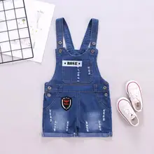 Детские штаны; сезон весна-осень; Комбинезоны для маленьких мальчиков и девочек; брюки; джинсовые комбинезоны для мальчиков; джинсы для маленьких девочек; комбинезон; одежда