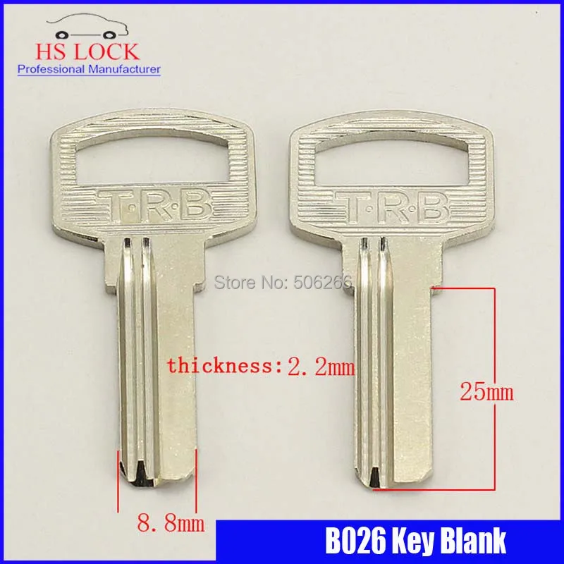TRB 25MM Right bath key blank civil locksmith tools key blank Vertical
