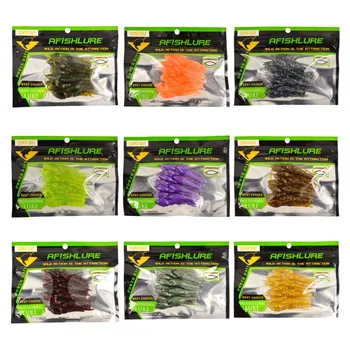 

Afishlure Soft Shrimp 80mm 5.5g claw Bait artificial lure sauce green bait Swimbait Fake Fish Peche 36pcs/lot Fishing Lure set