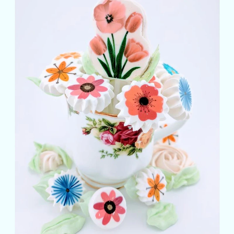 flower sugar stamp sheet 2-4