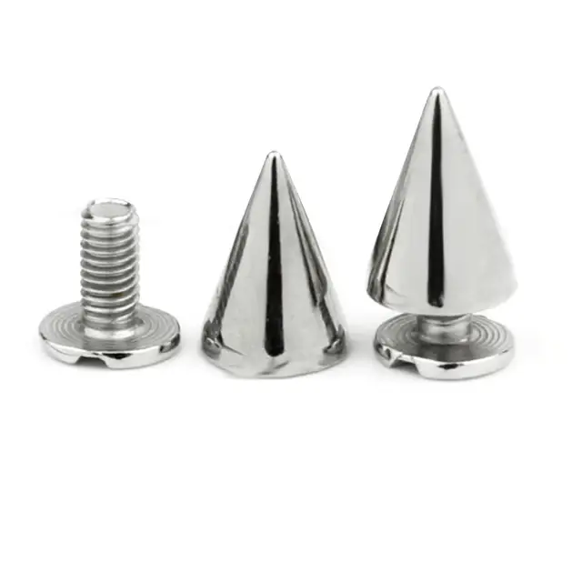 12pcs 10MM Cone Studs Alloy Cone DIY Accessories Studs Spike Rivet