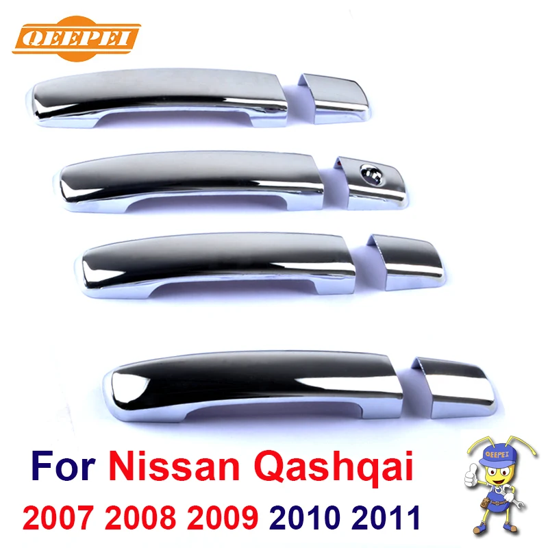 New ABS Chrome Door Handle Covers trim For Nissan Qashqai 2007 2008