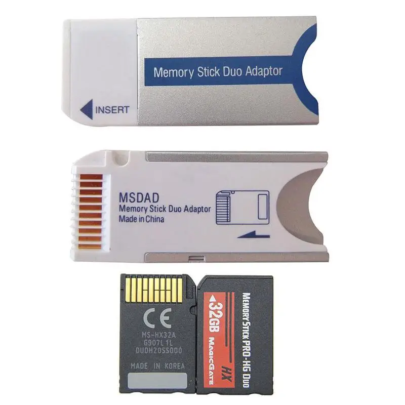 1 шт. Micro Sd Sdhc Tf для карты памяти MS Pro Duo Reader для Psp 1000 2000 3000 адаптер конвертер