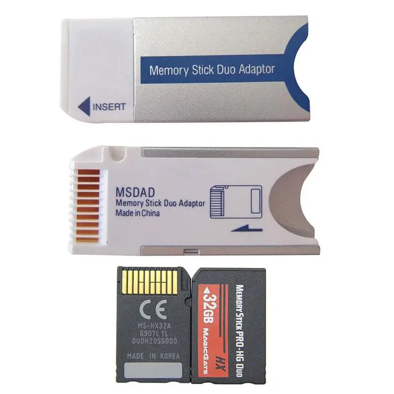Memory stick duo. Memory stick duo adapter.