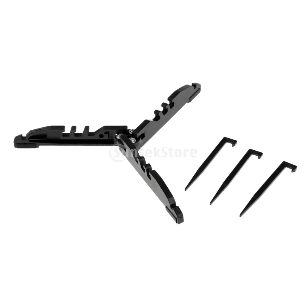 

Folding Outdoor Camping Gas Tank Cylinder Bracket Bottle Shelf Camping Cartridge Canister Tripod Stand + Storage Bag