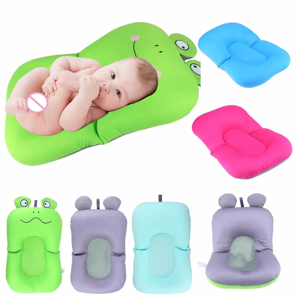NewBorn Safety Security Bath Seat Support Infant Baby Bath Pad Non Slip