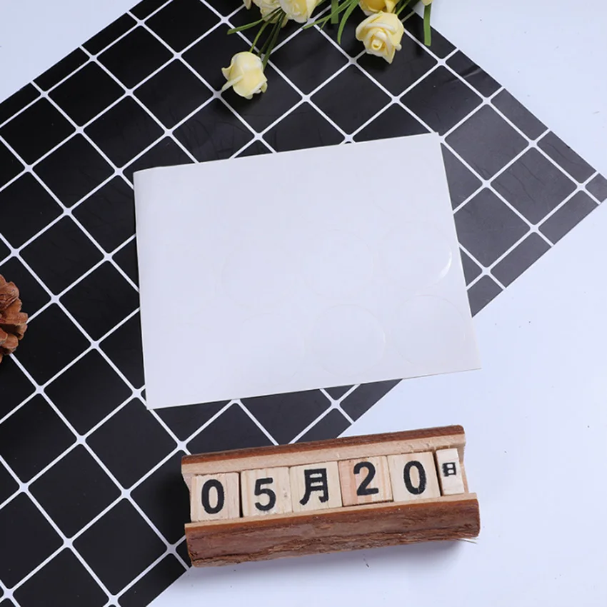 

120Pcs/pack Round White Sealing Label Own Design Random To Write For The People You Want Say