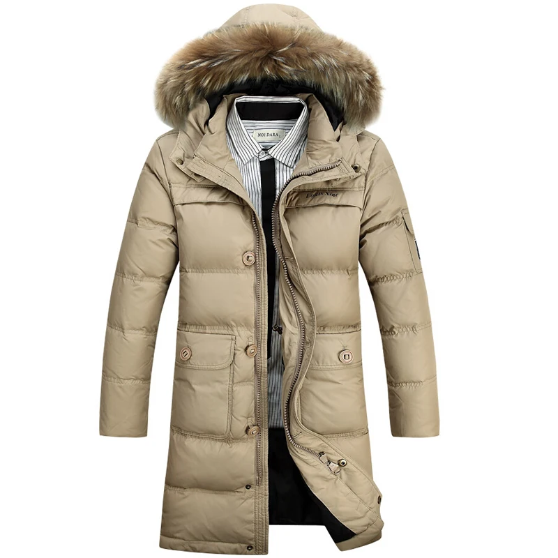 Brand Design Winter Jacket Men 90% White Duck Down Jacket