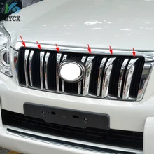 2012 6pcs ABS Chrome Grill Grille Added Cover Trim For toyota Land Cruiser Prado FJ150 FJ 150 2010 2011 2013 цена 2012 6pcs ABS Chrome Grill Grille Added Cover Trim For toyota Land Cruiser Prado FJ150 FJ 150 2010 2011 2013 цены онлайн