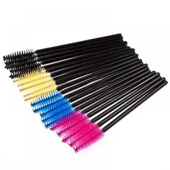 

50pc Eyelash Extension Disposable Eyebrow brush Mascara Wand Applicator Spoolers Eye Lashes Cosmetic Brushes Set makeup tools