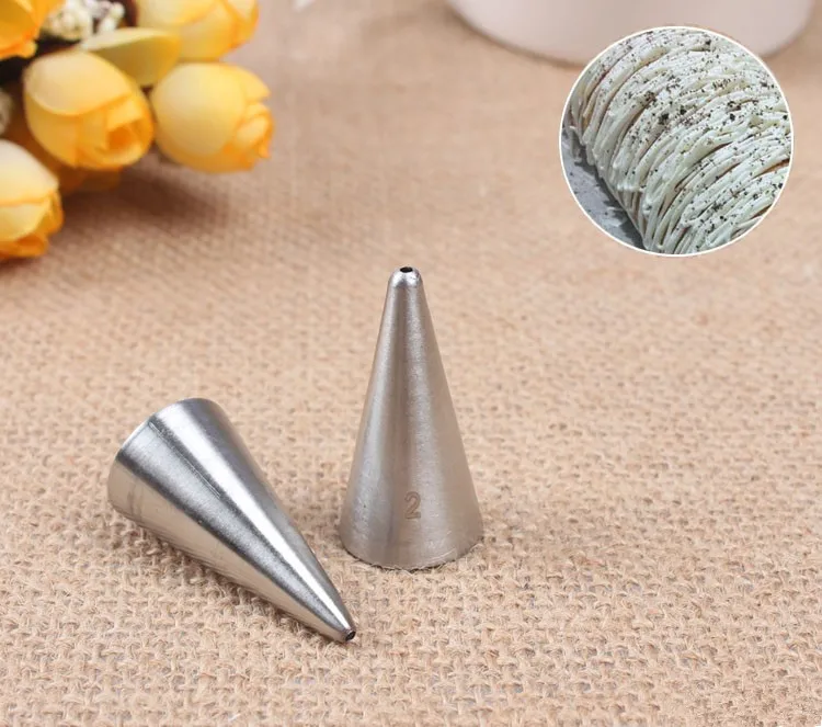 

#2 1.5mm Writing Stainless Steel Icing Nozzle Pastry Tool Cake Cream Decoration Uroomee