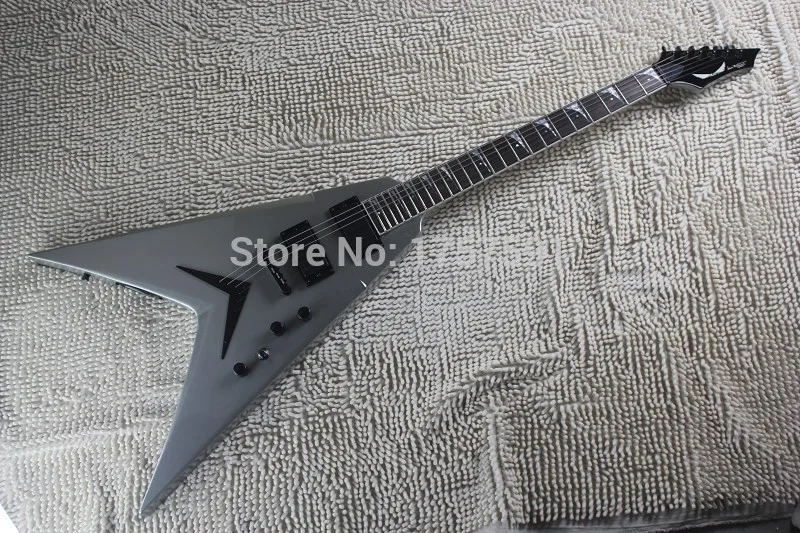 

Free shipping 2014 new arrival custom Dean VMNT1 Signature Flying V electric guitar Dean gray electric guitar
