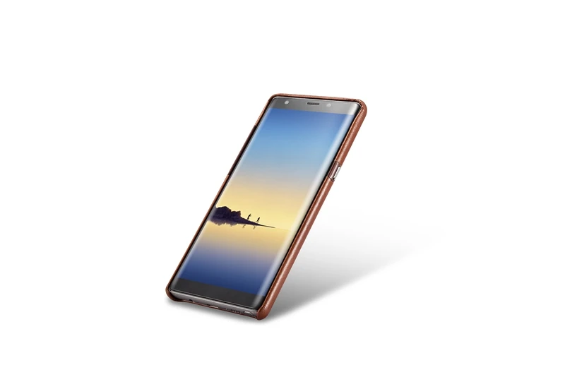 ICarer для Galaxy Note 8 чехол из натуральной кожи трансформатор Винтаж задняя крышка серии для Samsung Note 8 чехол коричневый Coque