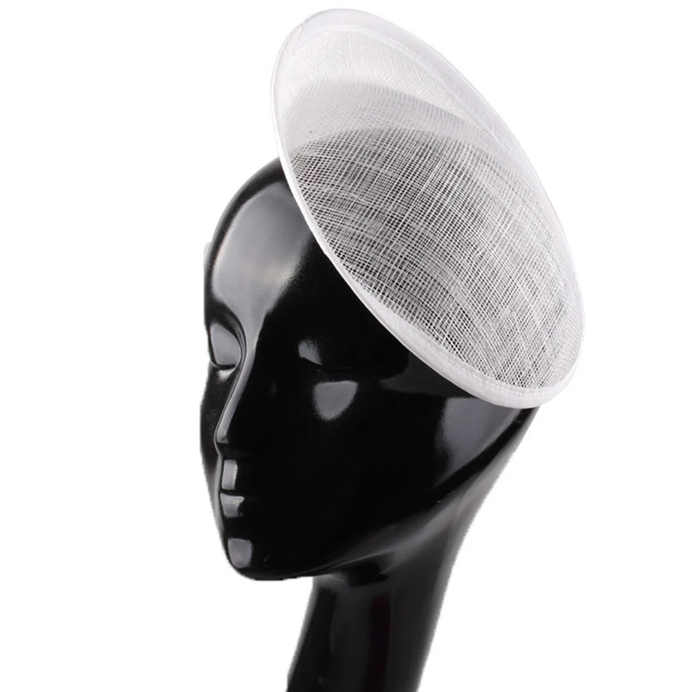 

Party Retro Style Stage Yarn Fascinator Wedding Round Shape Soft Cocktail Lightweight Base Hat Handmade Hair Accessories DIY