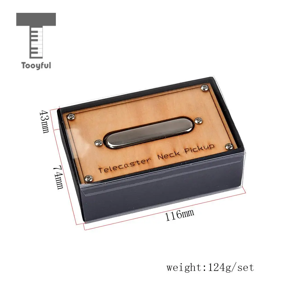 Tooyful Alnico 5 Vintage Single Core Copper Lead Telecaster Pickup Set for TL Electric Guitar 