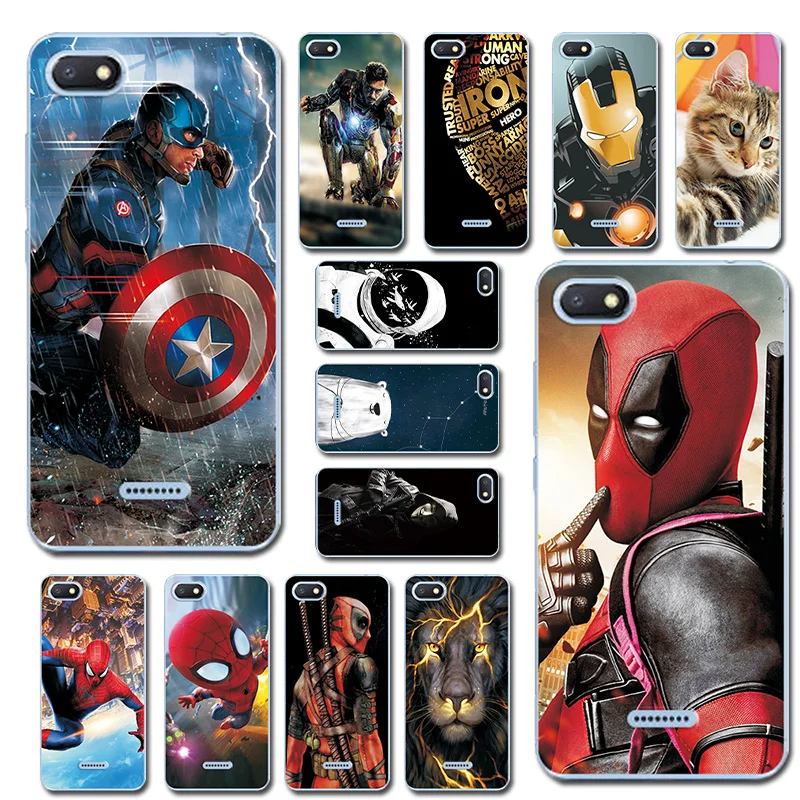 

Deadpool Painted Cover For Xiaomi Redmi 6A 6 A TPU Case For Xiaomi Redmi 6A 5.45" Phone Case For Redmi6A Brilliant Comic Style