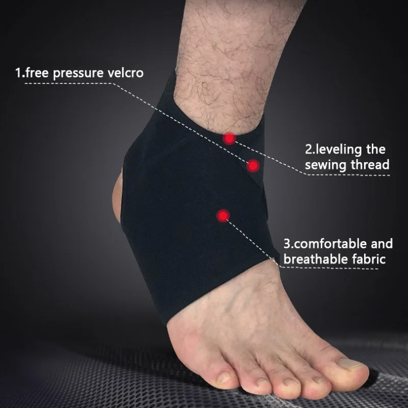 

Breathable Sports Ankle Support Pads Kinesiology Compression Ankle Support Bandage Basketball Climbing Guard Sport Accessories