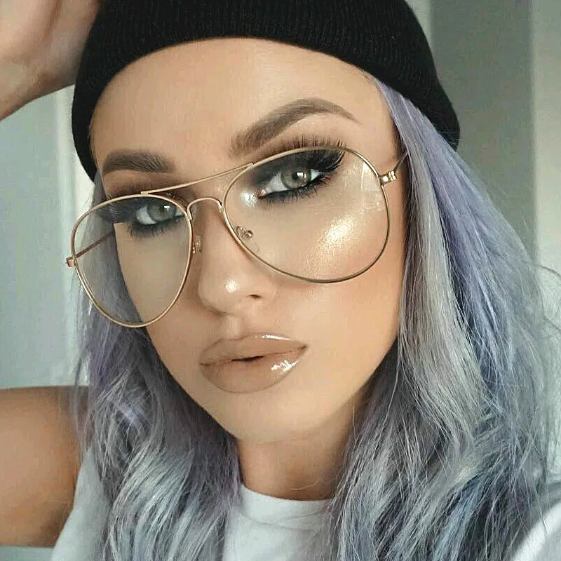 Popular Clear Aviator Glasses-Buy Cheap Clear Aviator ...