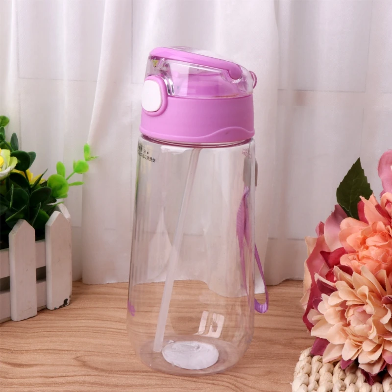 Crianças de Alimentação Copo de Garrafa de Água Potável com Palha Novo Bebê Crianças Portátil 500 ml 3 Cheap Xícaras