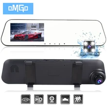 Dual Lens Videocamera per auto Auto DVR Specchietto Retrovisore Auto Dvr Video Recorder Registrator FHD1080p di Visione Notturna Videocamera del Precipitare Cam