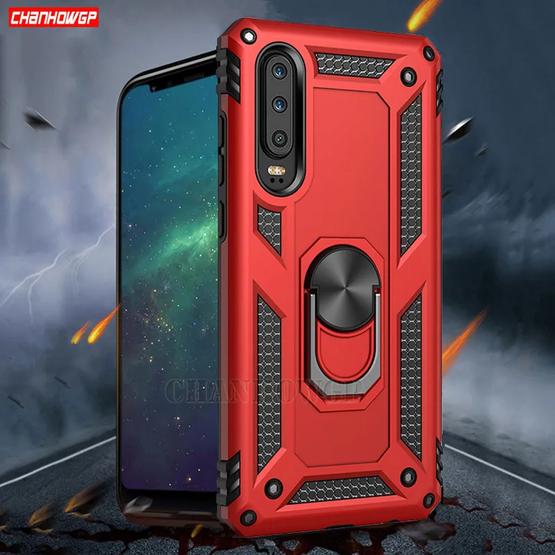 Противоударное кольцо Броня чехол для Huawei P30 Pro P20 Lite Y5 Y6 Y7 P Smart 2019 Honor 10 8A Nova 3e 4e