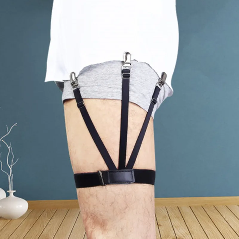 WCIC 2pcs Mens Shirt Stays Garters Suspenders Braces For Shirts