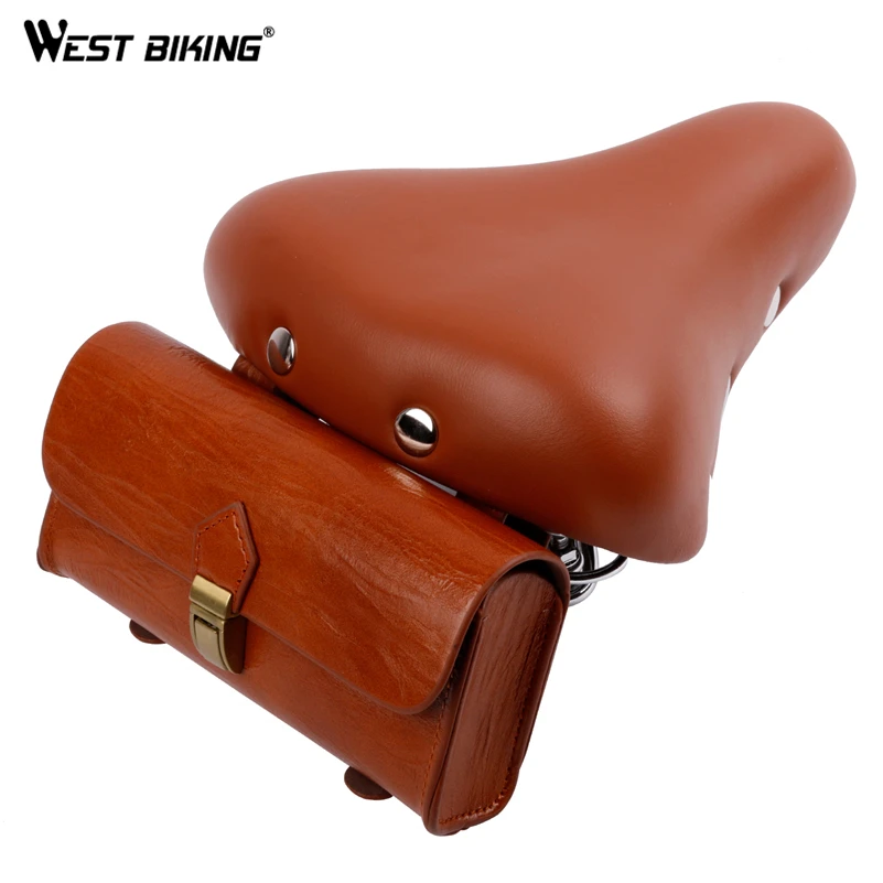 WEST BIKING Vintage font b Bicycle b font font b Saddle b font font b