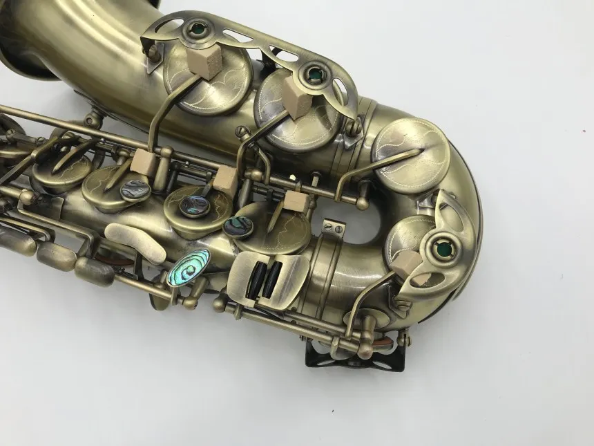 

France New Alto Saxophone 802 Eb Music Instrument Antique Copper Material Super Play Professional Accessories with case Free