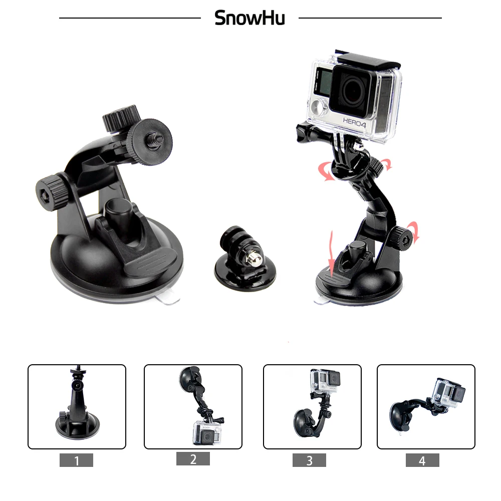 Аксессуары snowhu для GoPro обтекаемый Набор для go pro hero 8 7 6 5 4 SJCAM SJ4000 xiaomiyi Eken h9 Экшн-камера GS01