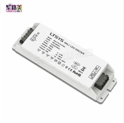 

Free shipping LTECH DALI-75-12-F1M1 CV DALI Dimming Driver AC100-240V input 12V 6.2A 72W output push dimmer led driver