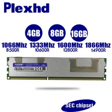 PLEXHD 4 ГБ 8 ГБ оперативной памяти, 16 Гб встроенной памяти, DDR3 PC3 1866 МГц 1600 МГц 1333 МГц 1066 МГц памяти сервера X79 X58 2011 LGA2011 ECC REG 14900 12800 10600 Оперативная память