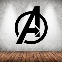 Avengers Logo Wall Art Decals Kids Bedroom Vinyl Wall Decor