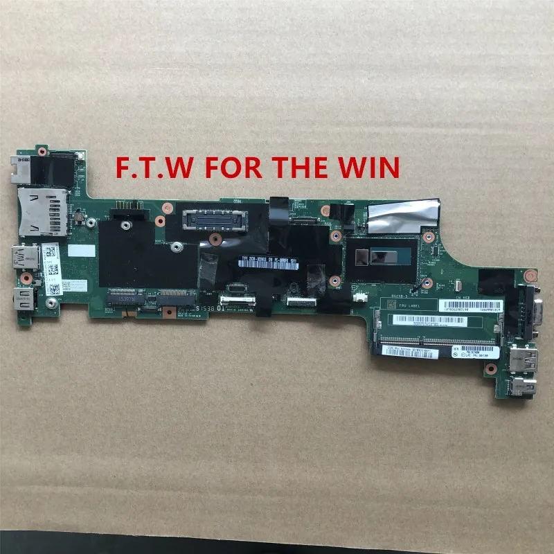 Материнская плата для ноутбука Lenovo ThinkPad X250 X240 SR16Q I3 4010U SR1EN VIUX1 100% ная проверка на