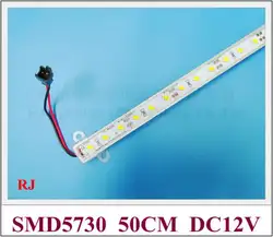 Светодиодные панели 5630 LED жесткая лента жесткий лампы светодиодные полосы Бар Свет кабинет свет SMD 5630 DC12V 9 Вт 50 см 36 LED Бесплатная доставка