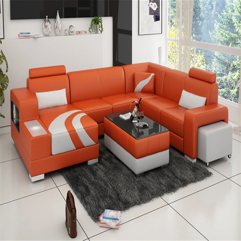 0413 F3007 オレンジと白の現代リクライニングソファセットのデザイン Living Room Sets Aliexpress