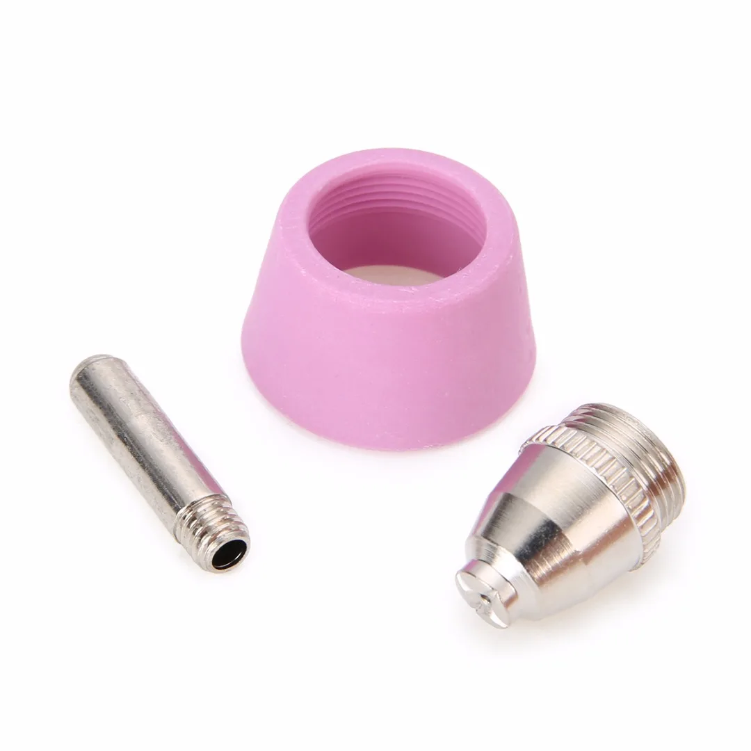 OSSIEAO  40Pcs Plasma Cutter Cutting Consumables Electrodes Nozzles Tips Shield  Cup