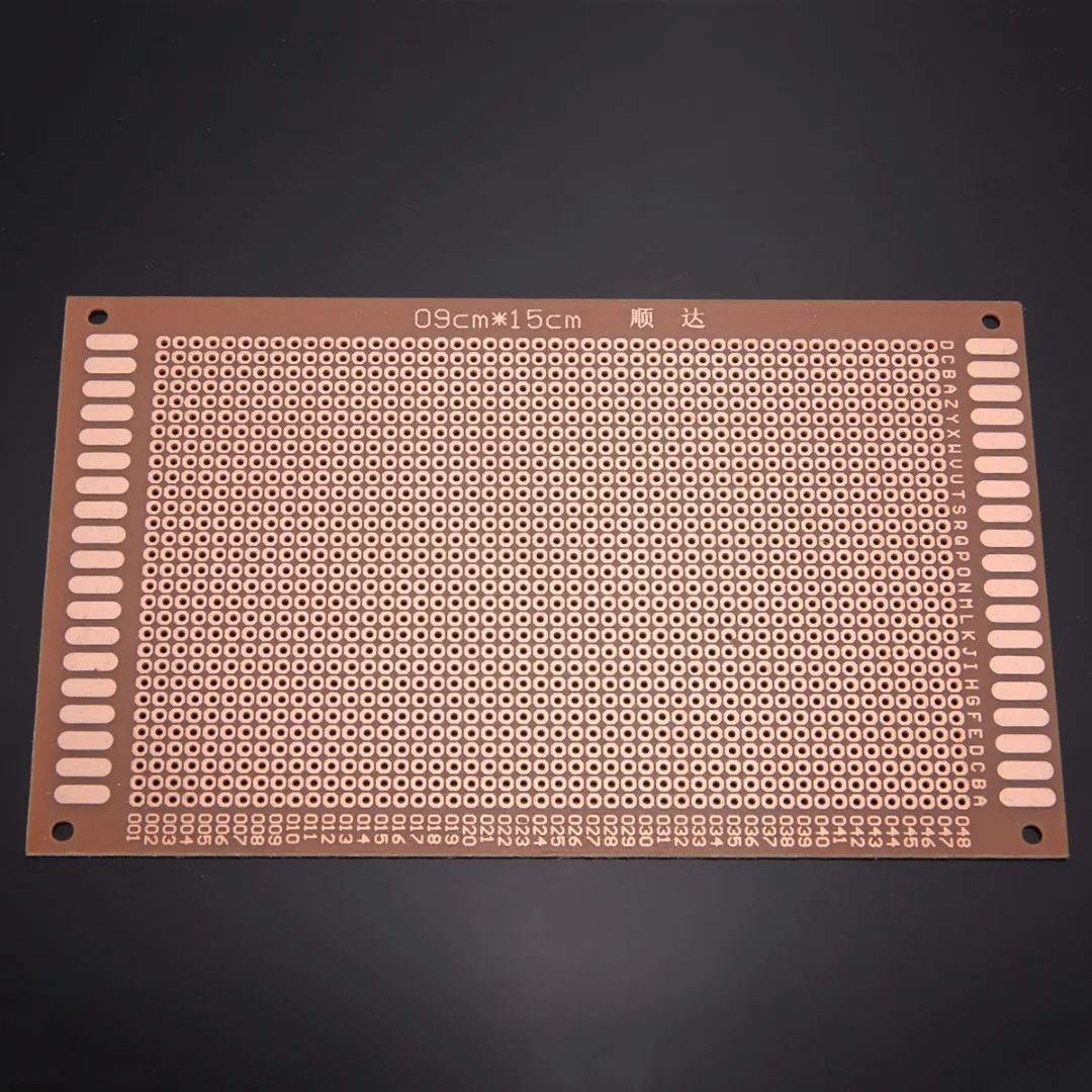 12pcs DIY Prototyping Board PCB Printed Circuit Prototype Breadboard Stripboard 12x18/9x15/7x9/5x7cm